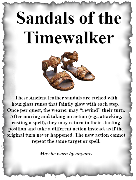 Sandals of the Timewalker