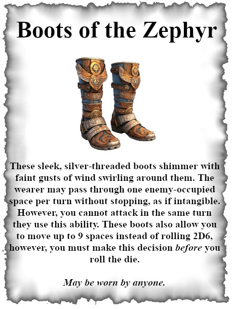 Boots of the Zephyr