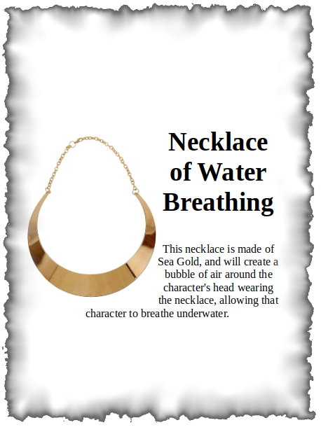 Necklace of Water Breathing