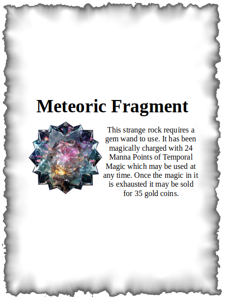 Wand Meteoric Fragment