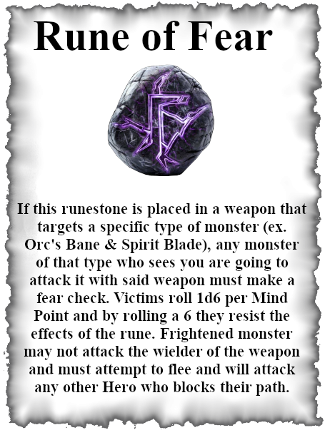 Rune of Fear