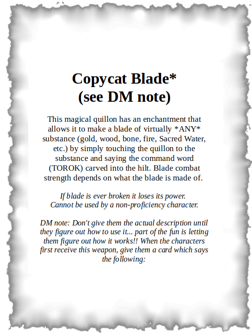 Copycat Blade