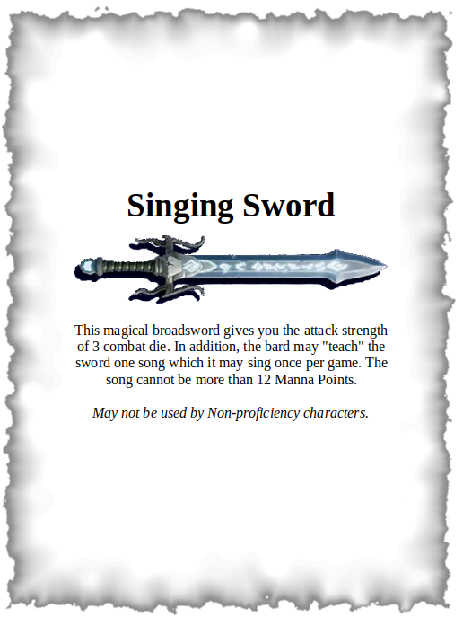 Singing Sword